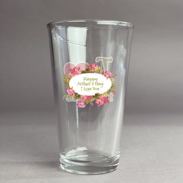 Custom Mother's Day Pint Glass - Full Color Logo