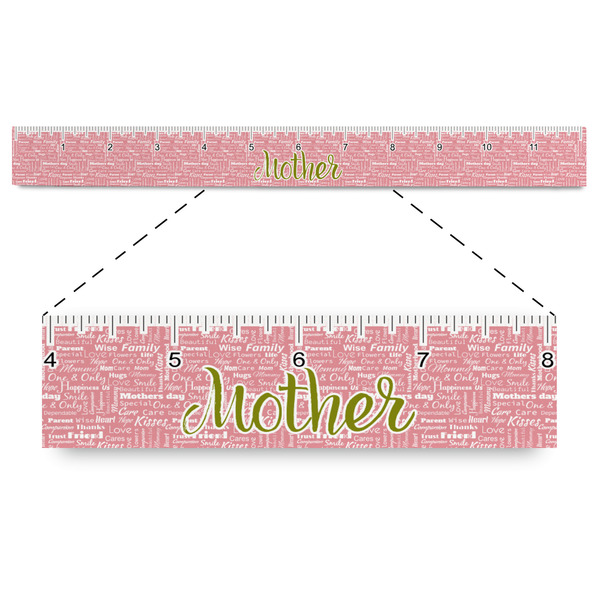 Custom Mother's Day Plastic Ruler - 12"