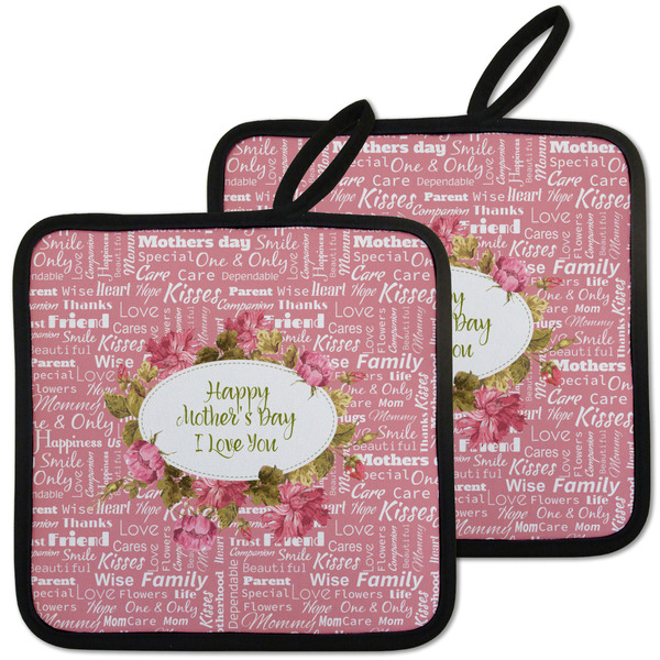 Custom Mother's Day Pot Holders - Set of 2