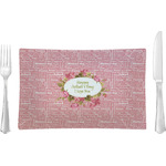 Mother's Day Glass Rectangular Lunch / Dinner Plate