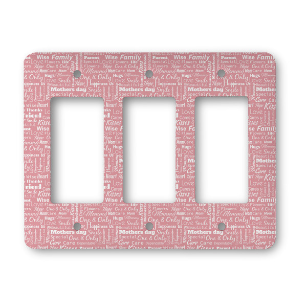 Custom Mother's Day Rocker Style Light Switch Cover - Three Switch