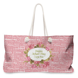 Mother's Day Large Tote Bag with Rope Handles