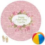 Mother's Day Round Beach Towel