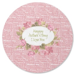 Mother's Day Round Rubber Backed Coaster (Personalized)