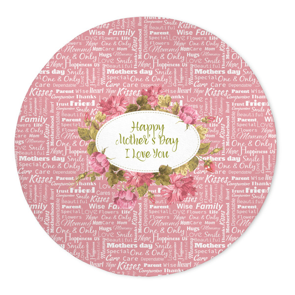 Custom Mother's Day 5' Round Indoor Area Rug