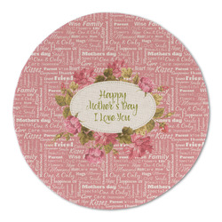 Mother's Day Round Linen Placemat