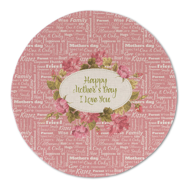 Custom Mother's Day Round Linen Placemat