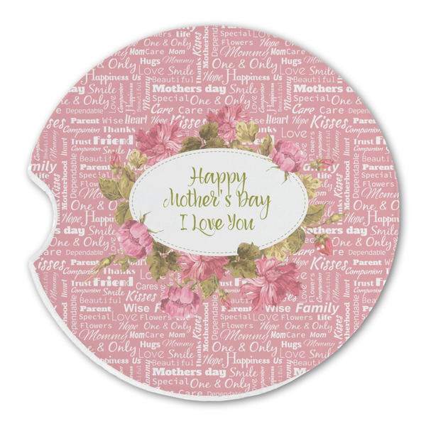 Custom Mother's Day Sandstone Car Coaster - Single