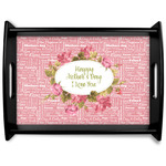 Mother's Day Black Wooden Tray - Large