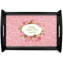 Mother's Day Black Wooden Tray - Small