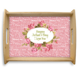 Mother's Day Natural Wooden Tray - Large