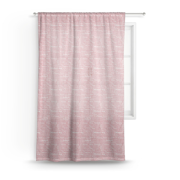 Custom Mother's Day Sheer Curtain