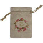 Mother's Day Small Burlap Gift Bag - Front