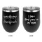 Mother's Day Stainless Wine Tumblers - Black - Double Sided - Approval