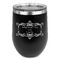 Mother's Day Stainless Wine Tumblers - Black - Double Sided - Front