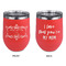 Mother's Day Stainless Wine Tumblers - Coral - Double Sided - Approval