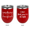 Mother's Day Stainless Wine Tumblers - Red - Double Sided - Approval