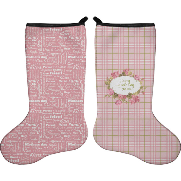 Custom Mother's Day Holiday Stocking - Double-Sided - Neoprene