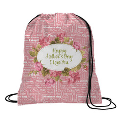 Mother's Day Drawstring Backpack - Large