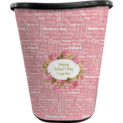 Mother's Day Waste Basket - Single Sided (Black)