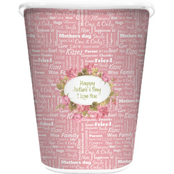 Mother's Day Waste Basket - Double Sided (White)