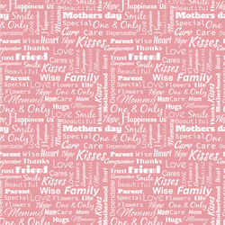 Mother's Day Wallpaper & Surface Covering (Water Activated 24"x 24" Sample)