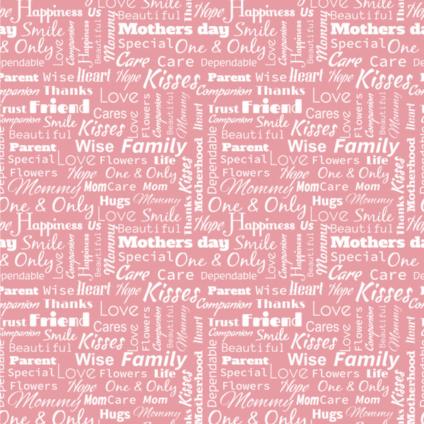 Custom Mother's Day Wallpaper & Surface Covering (Water Activated 24"x 24" Sample)