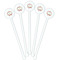 Mother's Day White Plastic 5.5" Stir Stick - Fan View