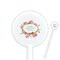 Mother's Day White Plastic 5.5" Stir Stick - Round - Closeup