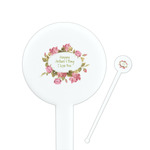 Mother's Day Round Plastic Stir Sticks