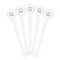 Mother's Day White Plastic 7" Stir Stick - Round - Fan View