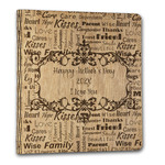 Mother's Day Wood 3-Ring Binder - 1" Letter Size