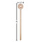 Mother's Day Wooden 6" Stir Stick - Round - Dimensions