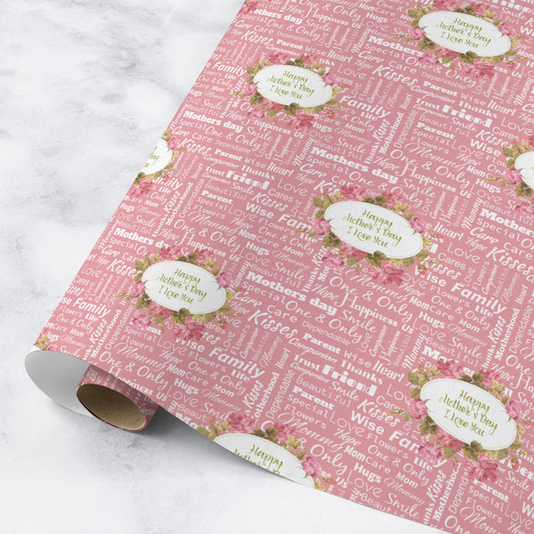 Custom Mother's Day Wrapping Paper Roll - Medium - Matte