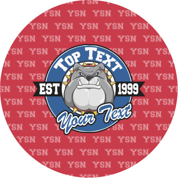 Custom School Mascot Multipurpose Round Labels - 1" (Personalized)