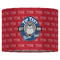 School Mascot 16" Drum Lampshade - FRONT (Fabric)