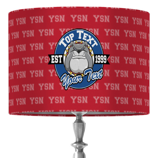 Custom School Mascot 16" Drum Lamp Shade - Fabric (Personalized)