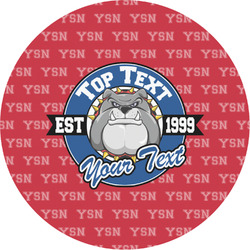 School Mascot Multipurpose Round Labels - Custom Sized (Personalized)