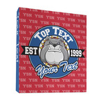 School Mascot 3 Ring Binder - Full Wrap - 1" (Personalized)