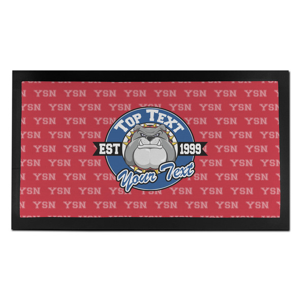 Custom School Mascot Bar Mat - Small (Personalized)