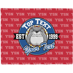 School Mascot Woven Fabric Placemat - Twill w/ Name or Text