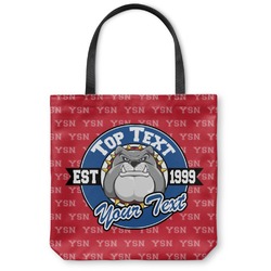 School Mascot Canvas Tote Bag - Large - 18"x18" (Personalized)