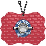 School Mascot Rear View Mirror Decor (Personalized)