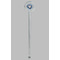 School Mascot Clear Plastic 7" Stir Stick - Round - Single Stick