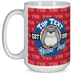 School Mascot 15 Oz Coffee Mug - White (Personalized)