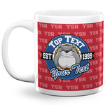 School Mascot 20 Oz Coffee Mug - White (Personalized)