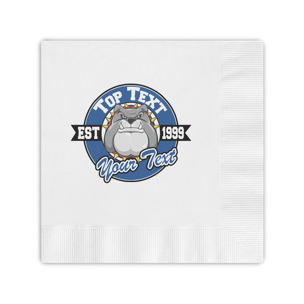 Custom School Mascot Coined Cocktail Napkins (Personalized)