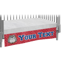 School Mascot Crib Skirt w/ Name or Text