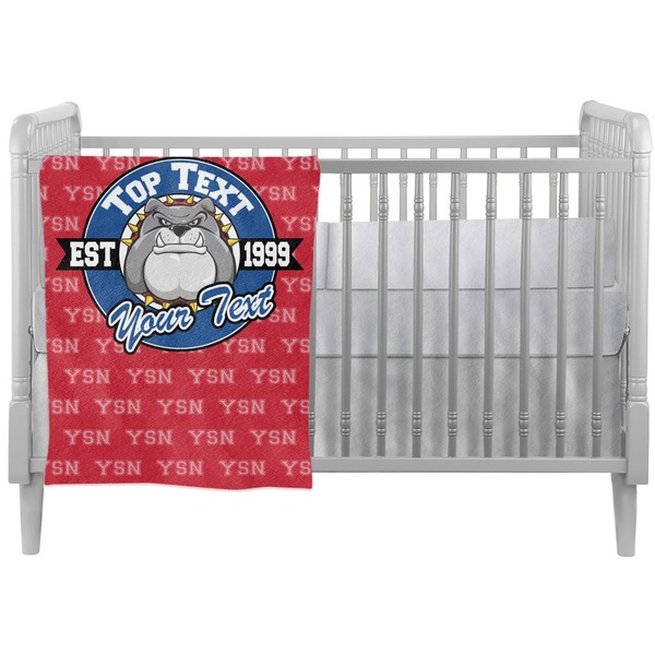 Custom School Mascot Crib Comforter / Quilt (Personalized)