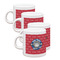 School Mascot Espresso Cup Group of Four Front